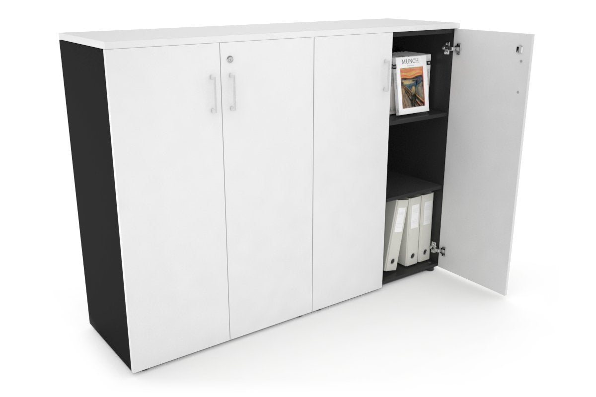Medium Storage Cabinet with Doors - 1600W x 1170H x 450D - Perfect for Office, Classroom, or Home Organization