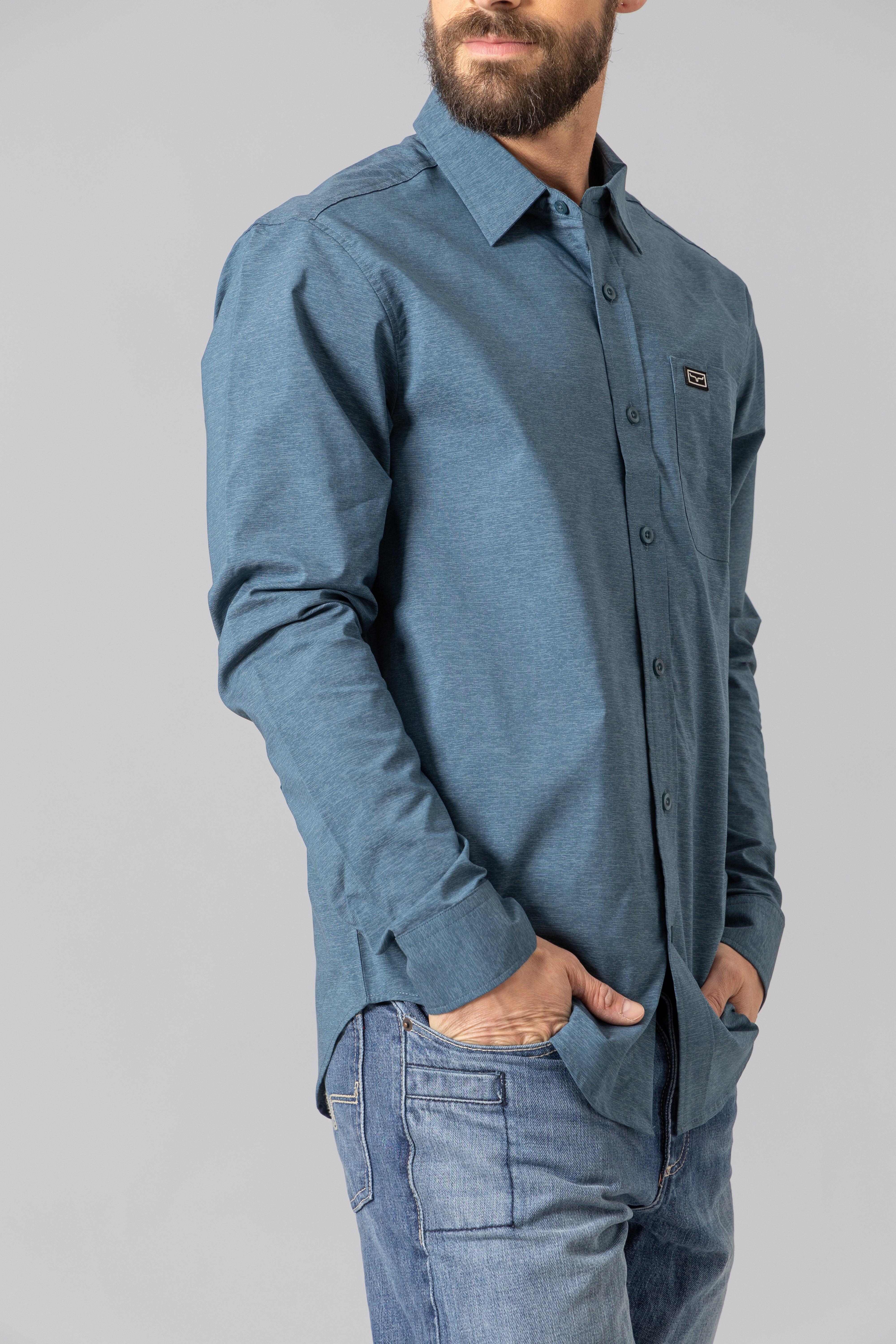 Premium Linville Long Sleeve Dress Shirt for Men - Classic Business Formal Shirt - Office, Interview & Special Occasion Wear