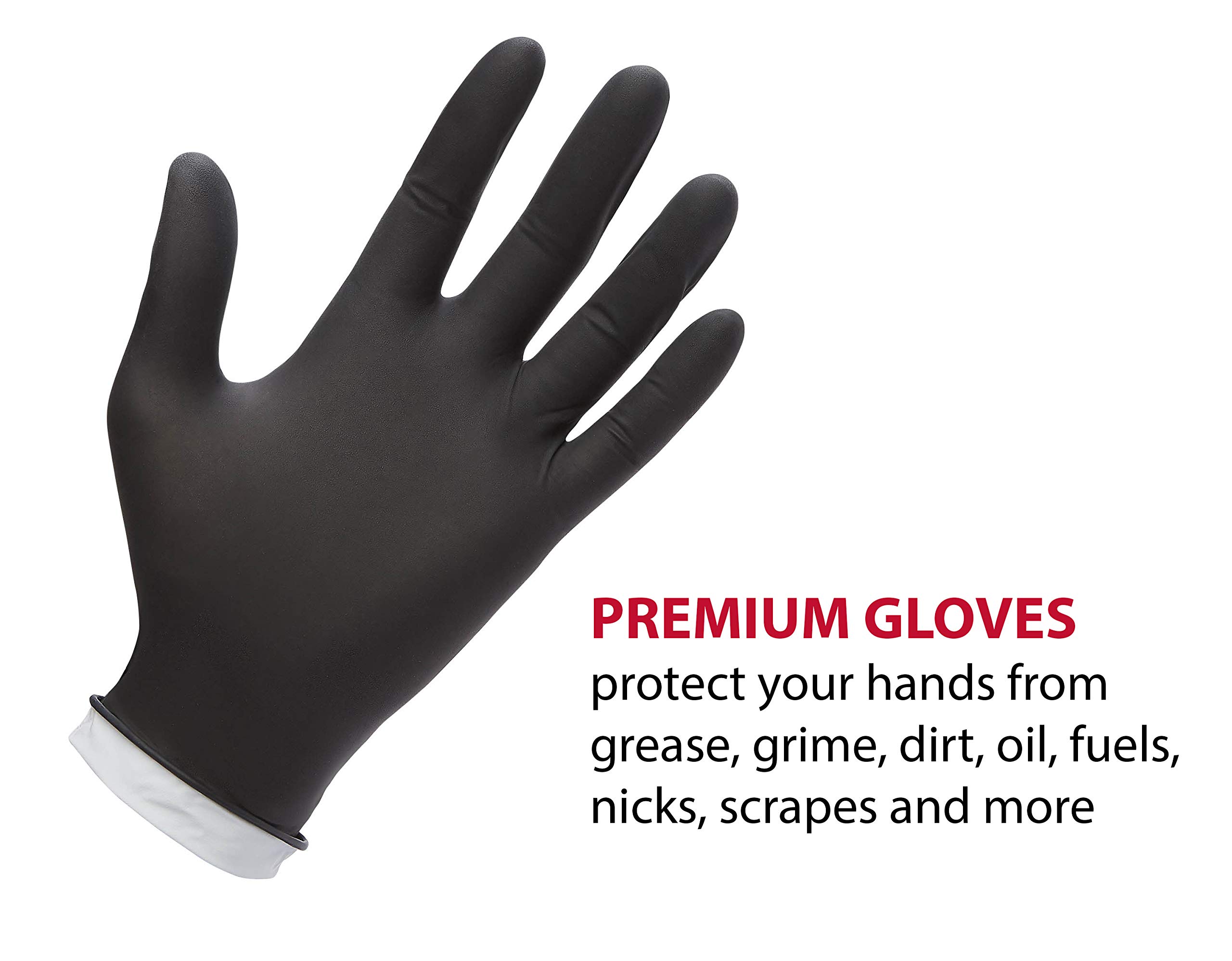 Venom Steel VEN6544 Heavy Duty Nitrile Gloves - Latex Free, Rip Resistant, 6 Mil Thick Disposable Gloves (Pack of 500, X-Large) - Ideal for Medical, Cleaning, Food Handling & Industrial Use