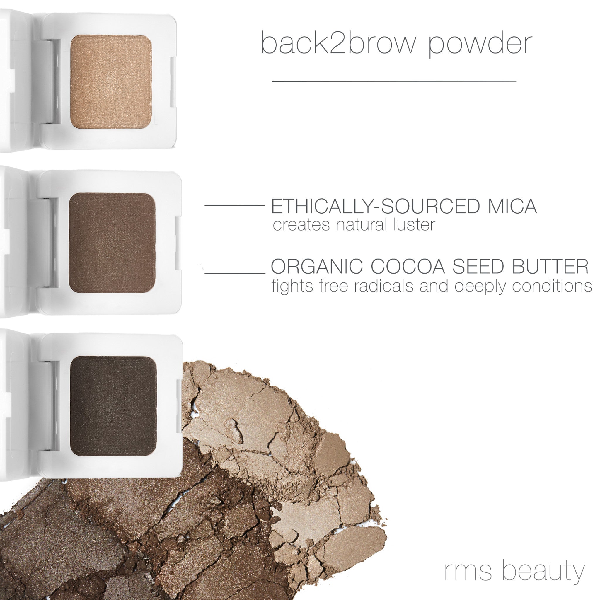 Back2brow Brow Powder - Natural Eyebrow Filler & Enhancer for Perfect Brows | Waterproof, Long-Lasting | Ideal for Daily Makeup & Special Occasions