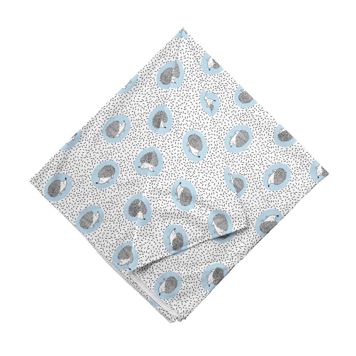 Ambesonne Hedgehog Bandana - Watercolor Animal Print Unisex Head & Neck Scarf for Men, Women - Perfect for Outdoor Activities, Festivals & Casual Wear