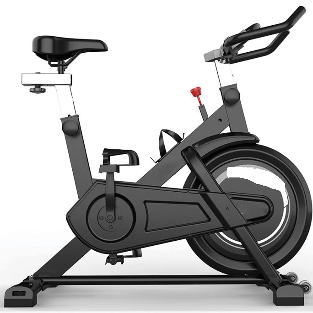 **Premium Indoor Cycling Bike - Silent Belt Drive Stationary Exercise Bike for Home Gym, Cardio Workout with Comfortable Seat Cushion & Floor Mat - Perfect for Home Fitness, Weight Loss & Spin Classes**