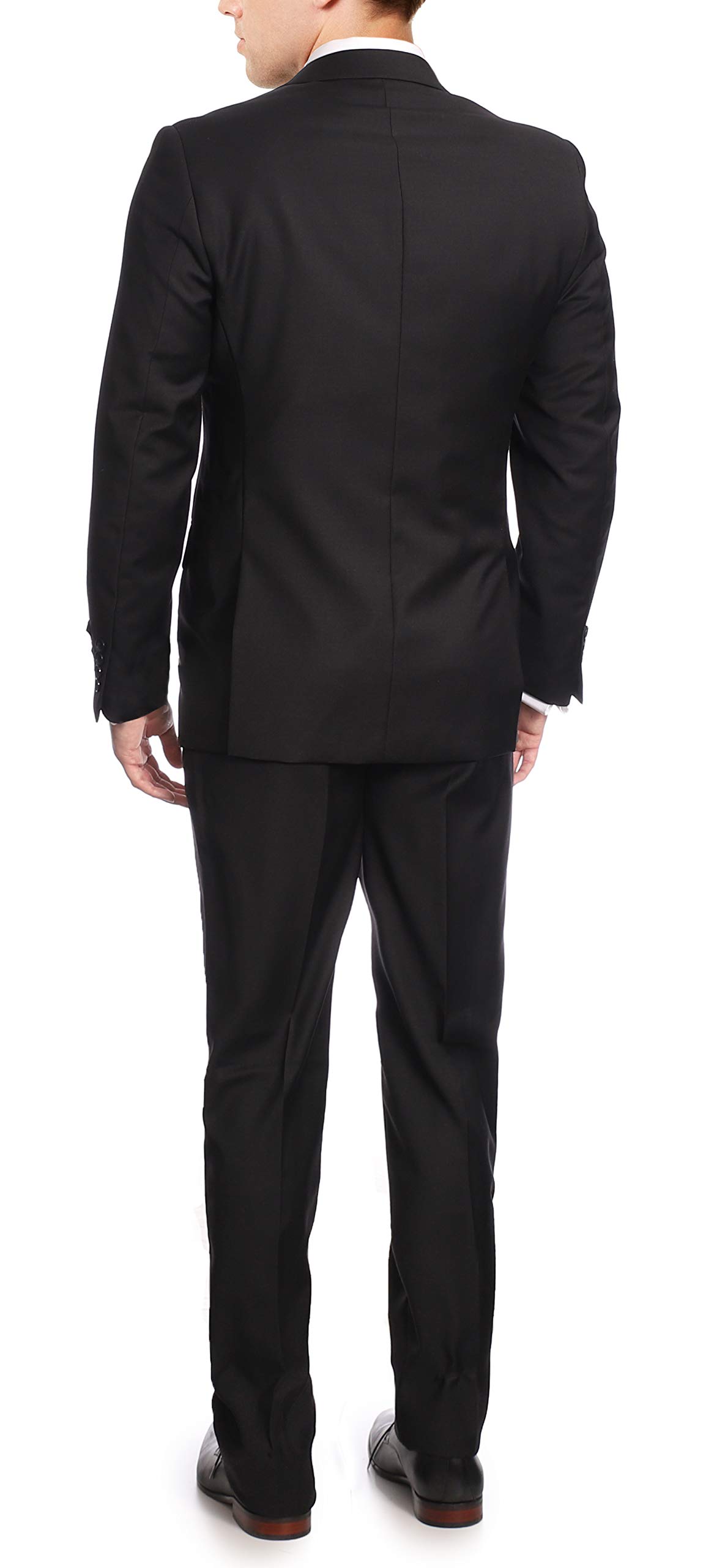 Men's Classic Fit Two-Button 100% Wool 2-Piece Suit - Perfect for Business Meetings, Weddings & Formal Events