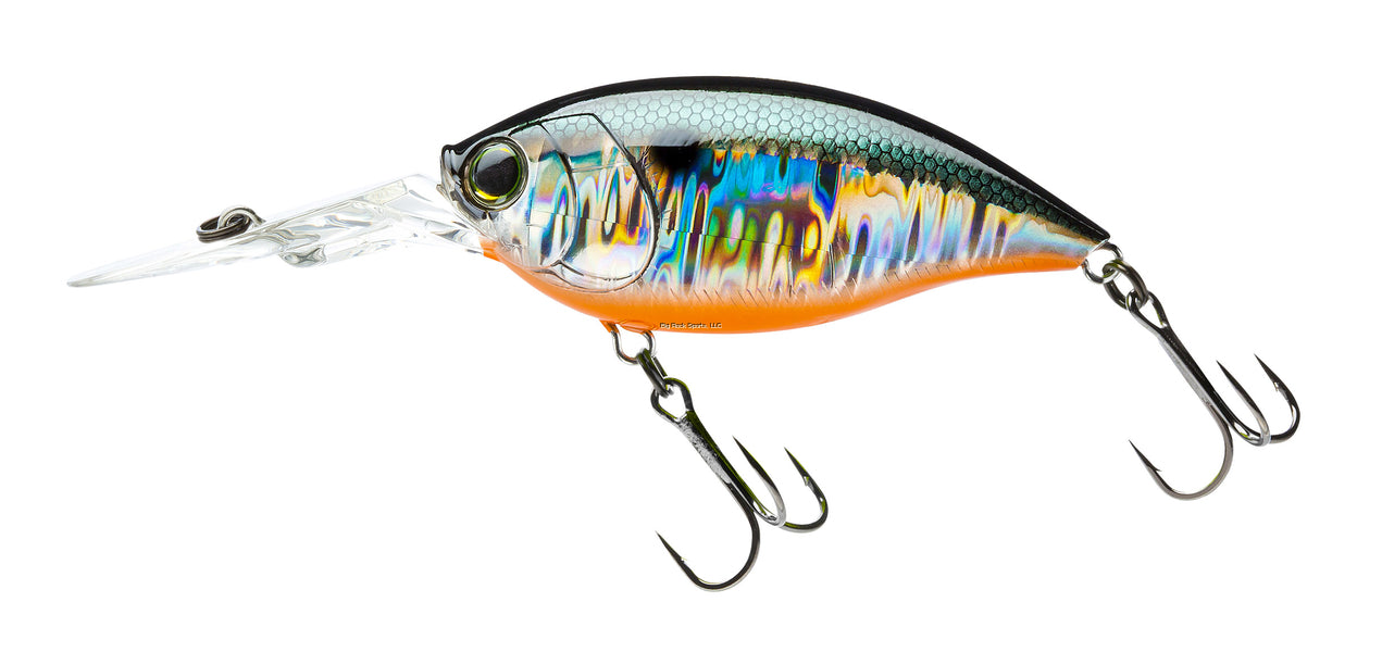 Duel Hardcore Crank 3+ 70F 70MM Fishing Lure - Green Silver Color - Perfect for Bass and Walleye Fishing in Lakes and Rivers