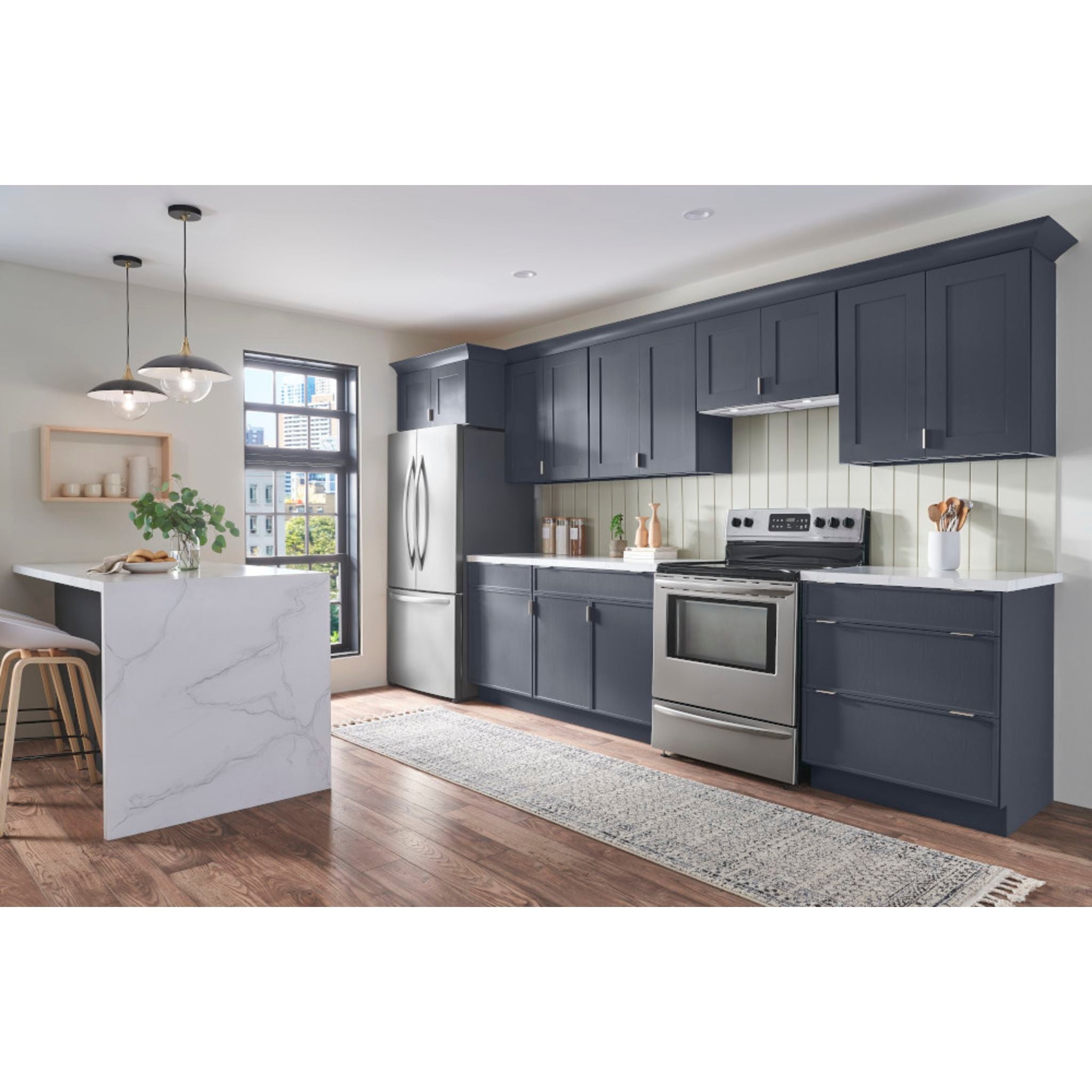 Broan BBN2243SS Stainless Steel Range Hood - 30 Inch Under Cabinet Kitchen Vent with 3-Speed Fan & LED Lighting - Perfect for Modern Kitchens & Cooking Spaces