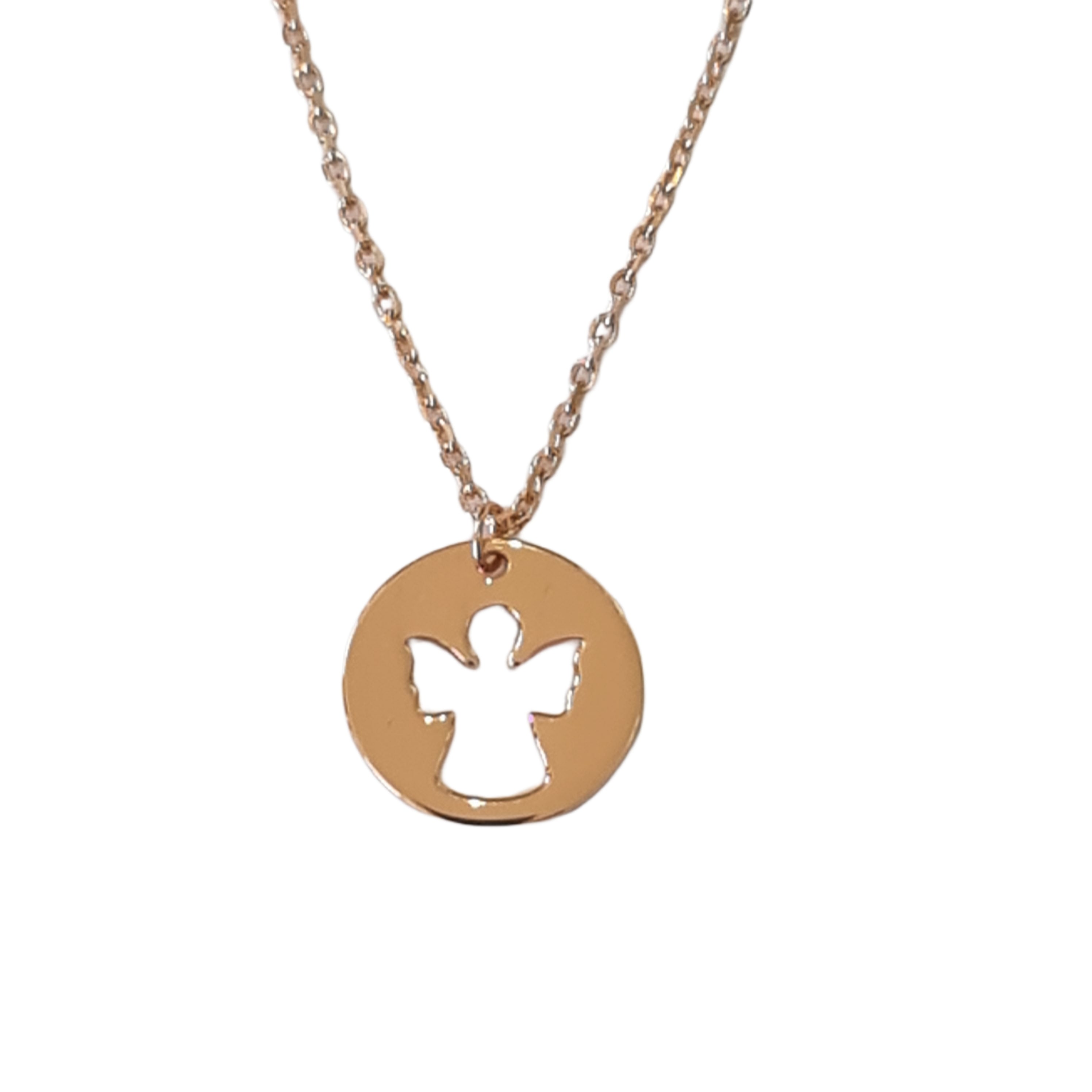 Aria Angel Pendant Necklace in Rose Gold - Elegant Jewelry Gift for Women, Perfect for Valentine's Day, Anniversary & Special Occasions