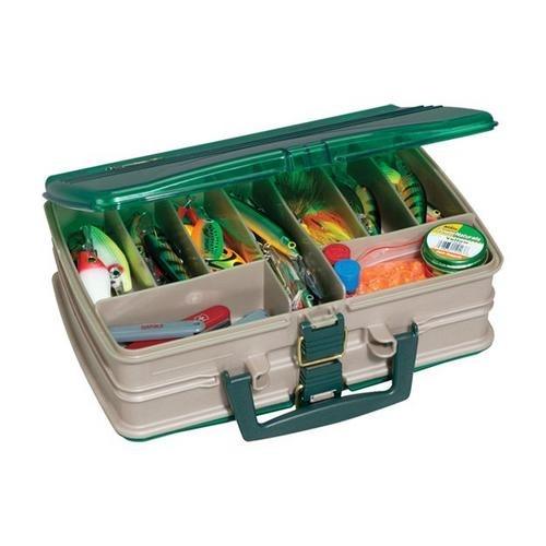 Plano Double Sided 20 Compartment Tackle Box - Waterproof Fishing Gear Organizer for Lures, Hooks & Baits - Perfect for Bass, Trout & Saltwater Fishing Trips
