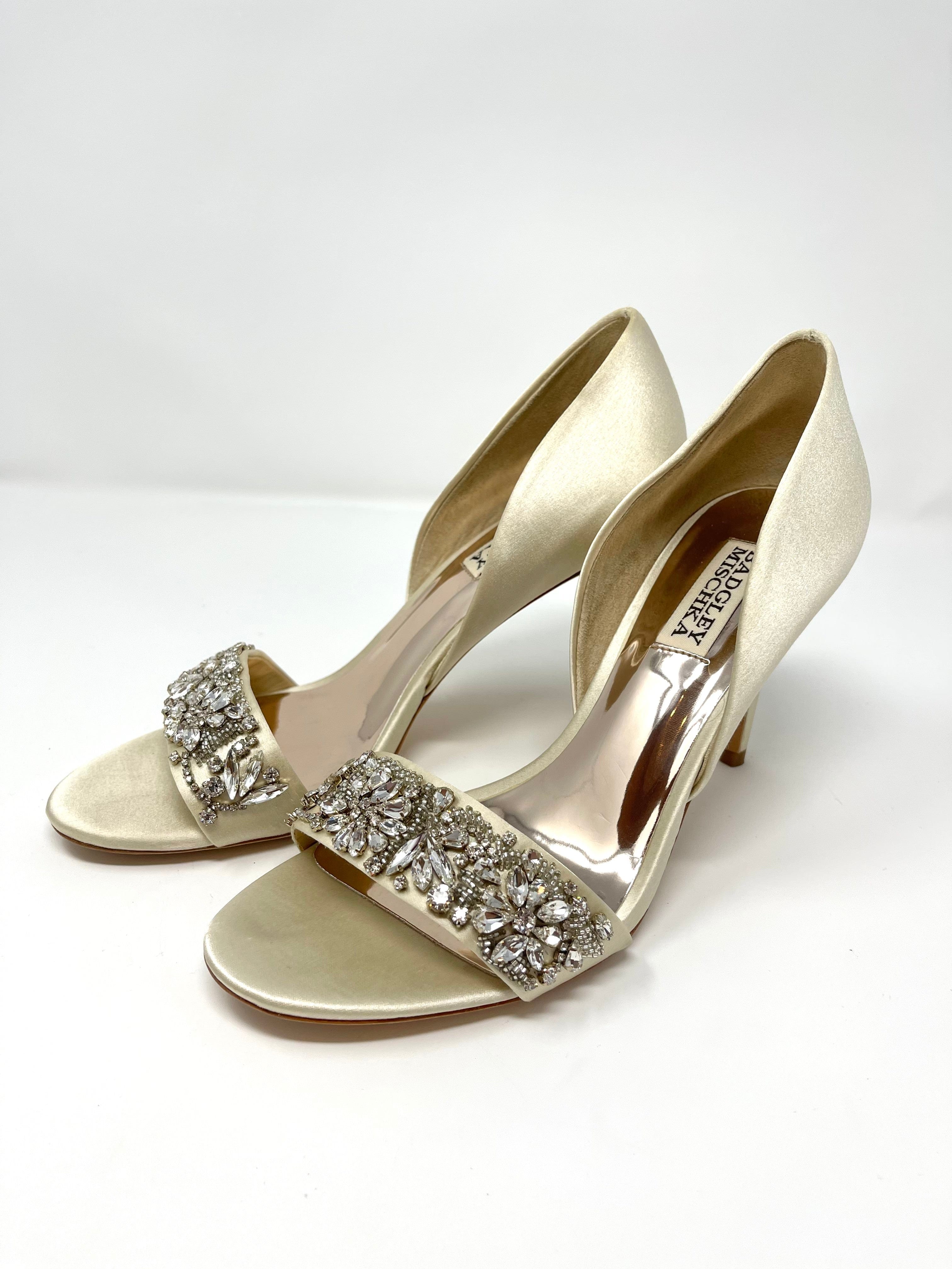Badgley Mischka Ivy Women's Heels Size 7 - Elegant Evening Shoes for Weddings, Parties & Special Occasions