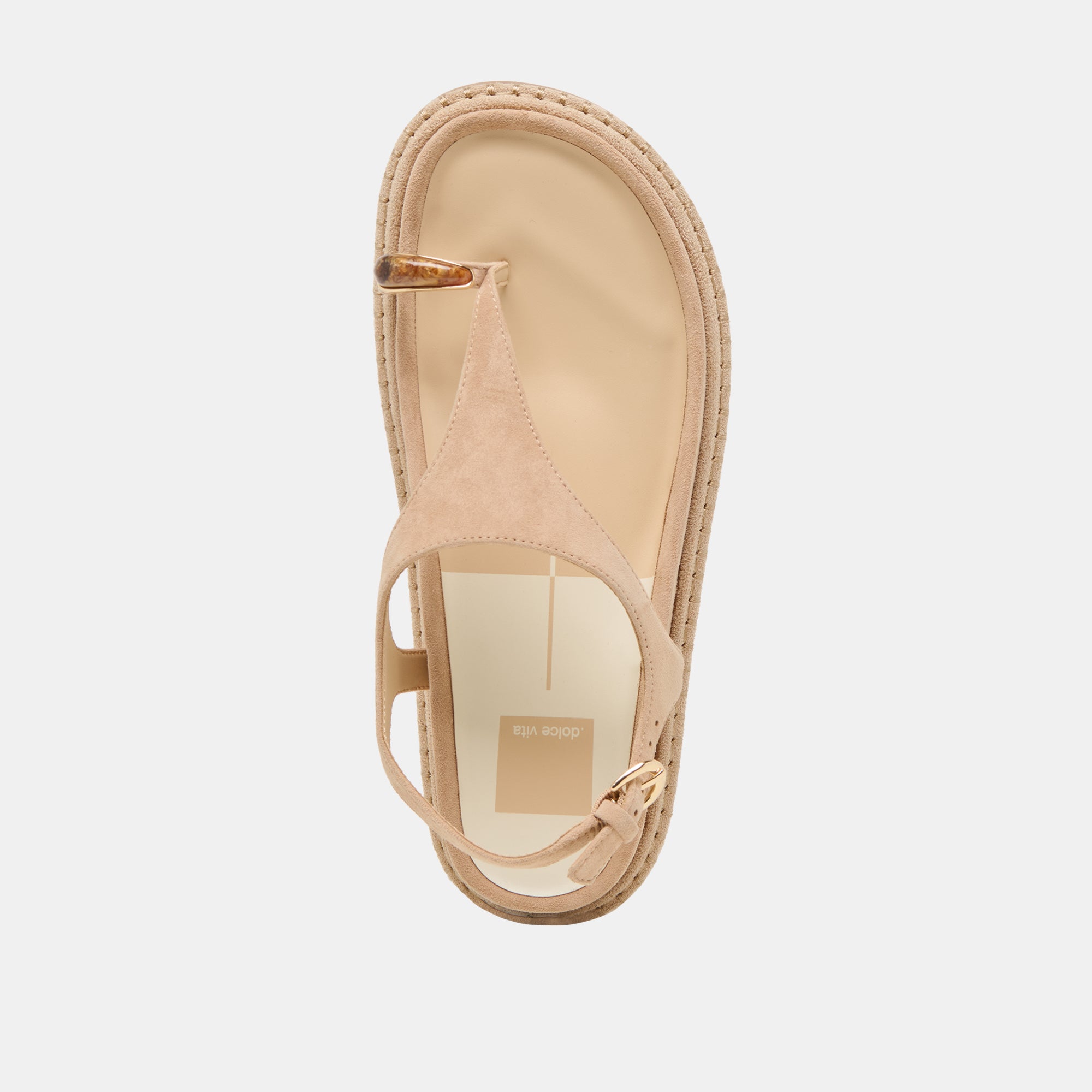 Stefan Gemstone Sandals for Women - Comfortable Bamboo Suede Summer Sandals with Decorative Stones | Perfect for Beach, Vacation & Casual Outings