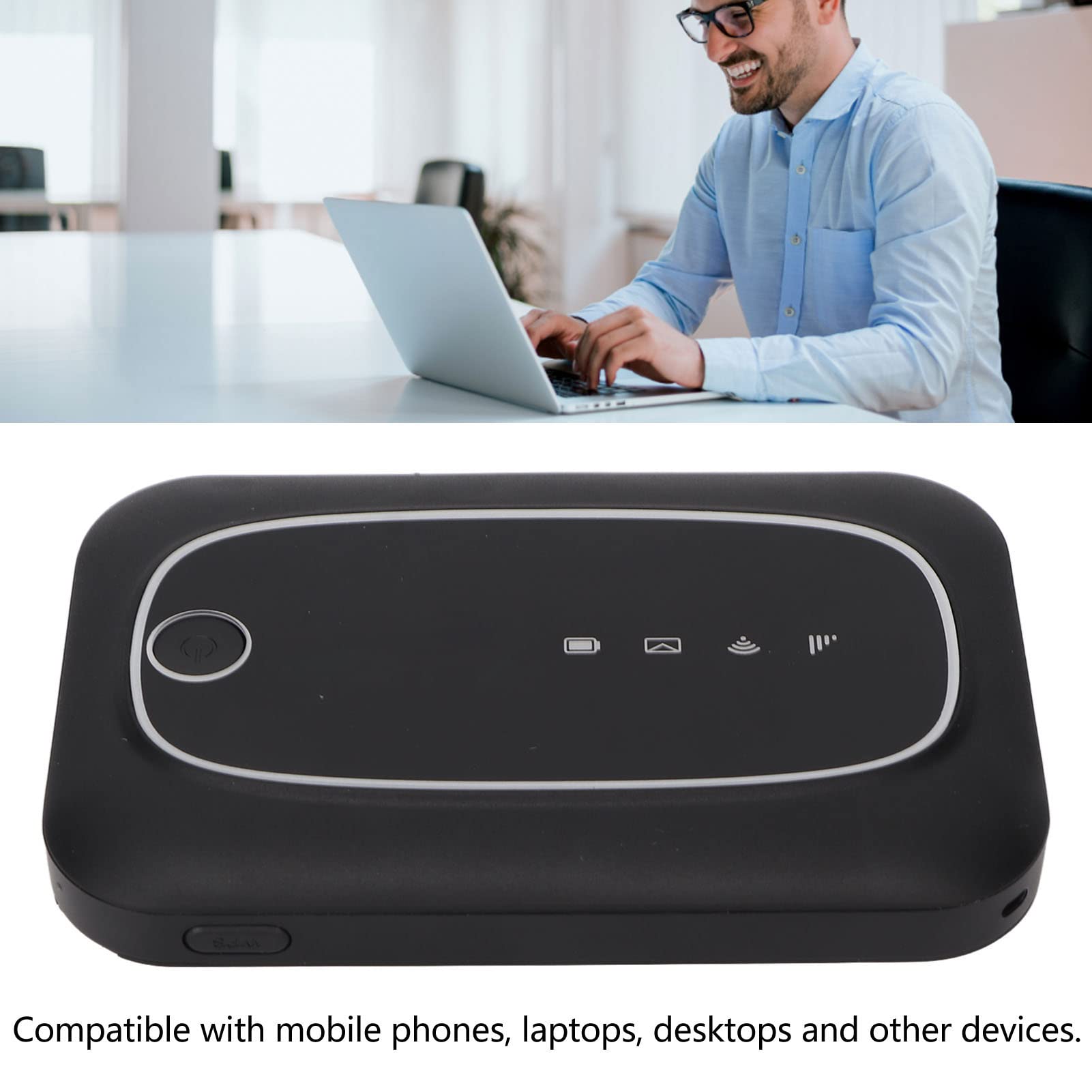 Zyyini 4G LTE Portable WiFi Hotspot Device - 300Mbps High Speed Mobile Router with SIM Card Slot for Smartphones, Laptops, Tablets & Desktops | Perfect for Travel, Remote Work & Online Learning