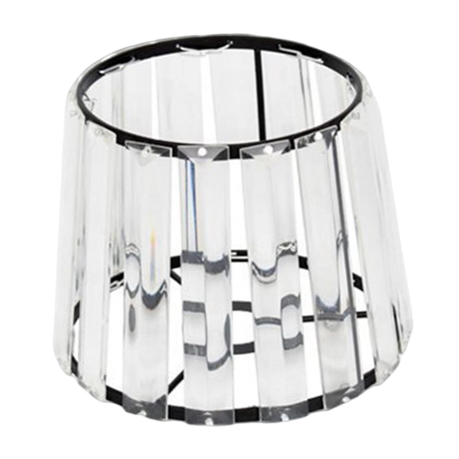 Exquisite Crystal Chandelier Ceiling Light Fixture - Elegant Black Lampshade for Dining Room, Living Room & Bedroom Lighting Decor