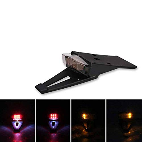 MACHSWON Universal LED Motorcycle Tail Light - Dirt Bike Rear Fender Brake Light with Turn Signals, Red Stop Lamp for ATV, Enduro & Off-Road Bikes | Perfect for Night Riding & Off-Road Adventures