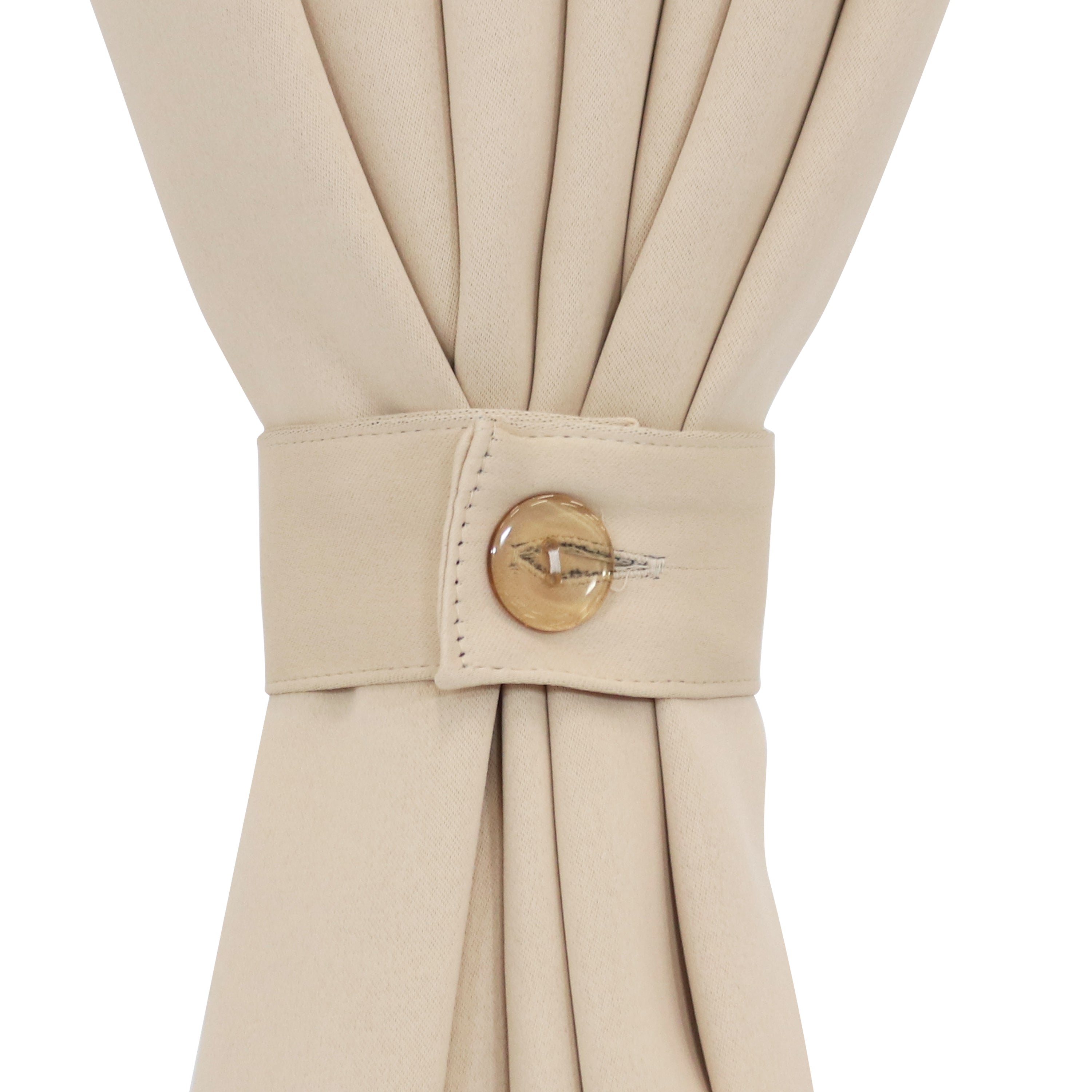 Sunnydaze Beige Blackout Curtains for Outdoor Use - UV Protection & Privacy - Perfect for Patio, Deck, and Sunroom