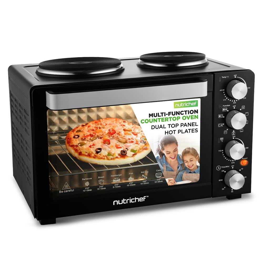Compact Countertop Convection Oven - Fast Cooking & Even Heating for Baking, Roasting & Toasting - Perfect for Small Kitchens, Dorms & RVs