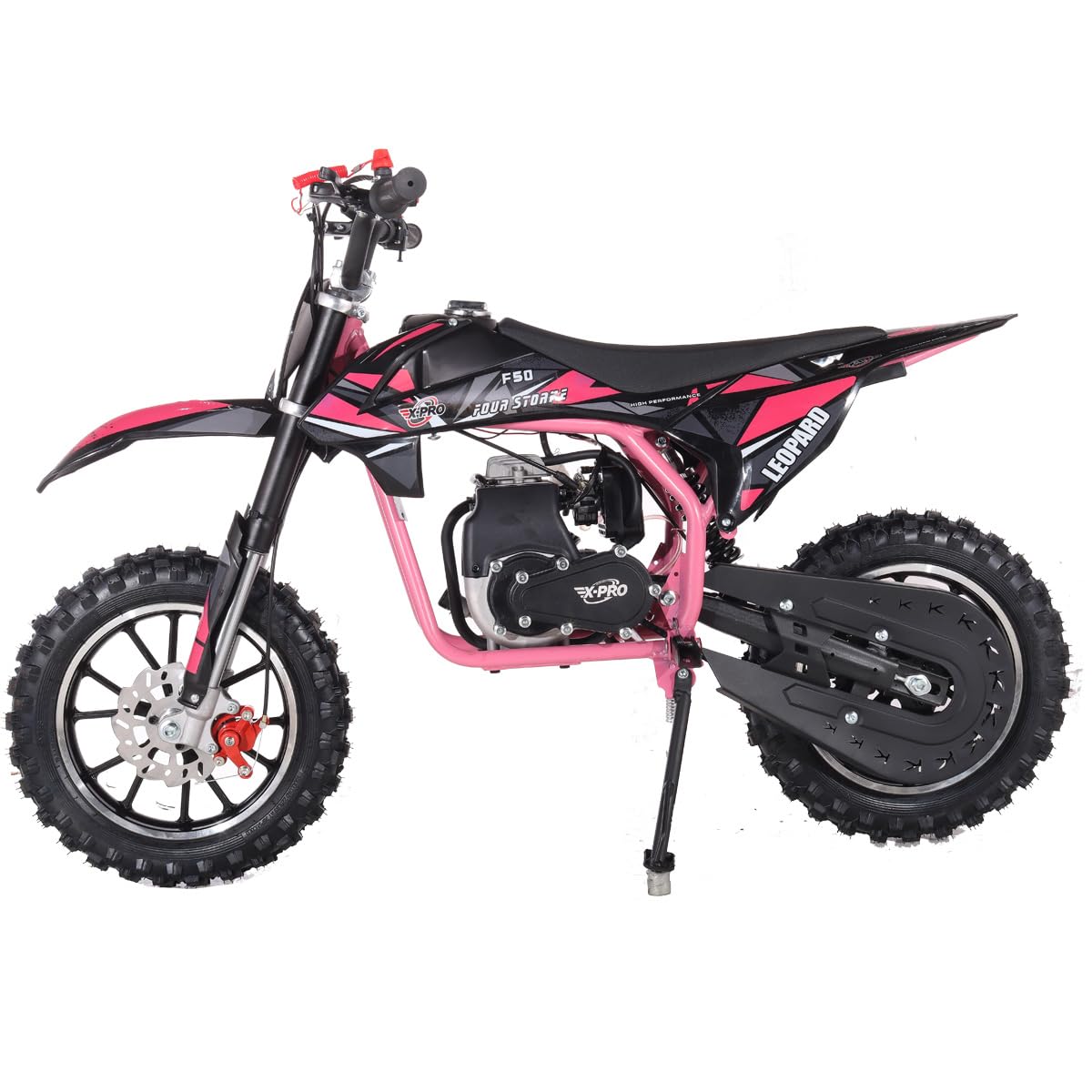 X-PRO Leopard 40 Mini Dirt Bike - 40CC Gas Powered 4-Stroke Pit Bike with Pull Start & 10