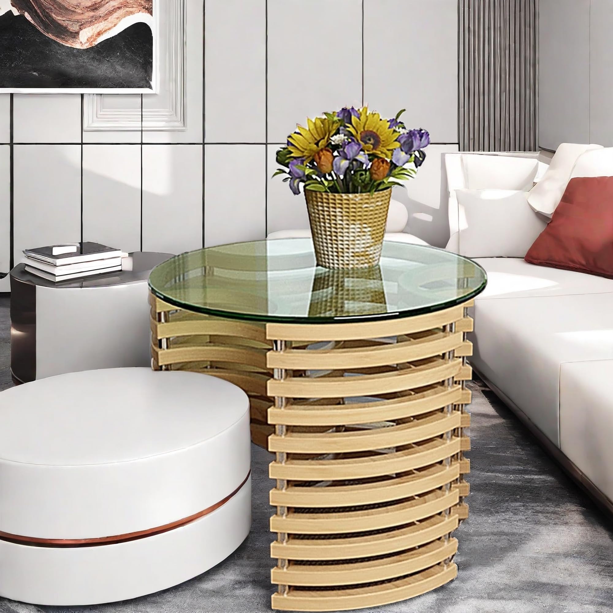 20 Inch Round Tempered Glass Table Top - 1/4