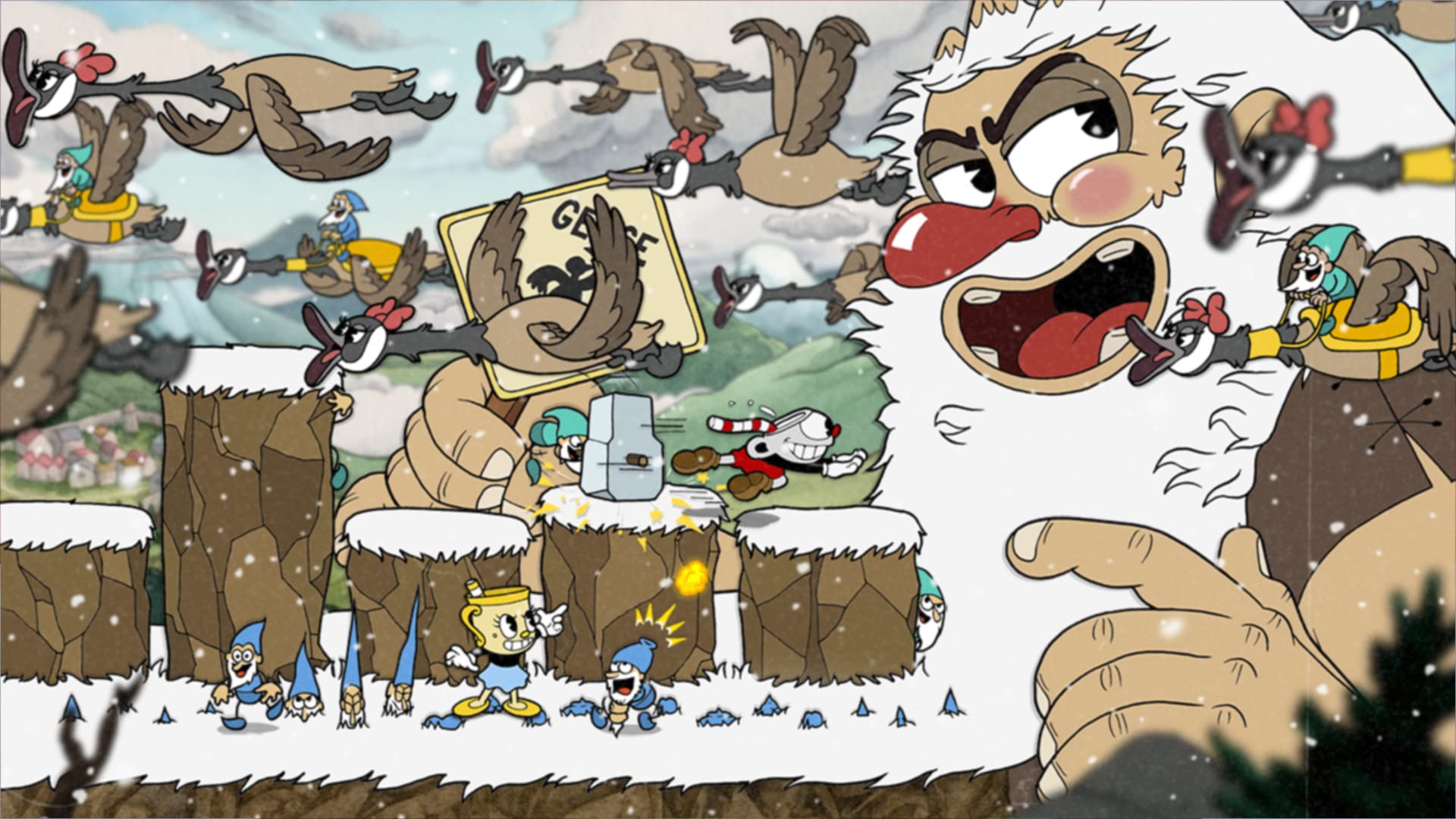 Cuphead for PS4 - Classic Run and Gun Action Game | Fun Multiplayer Co-op Adventure | Perfect for Family Game Nights & Retro Gaming Fans