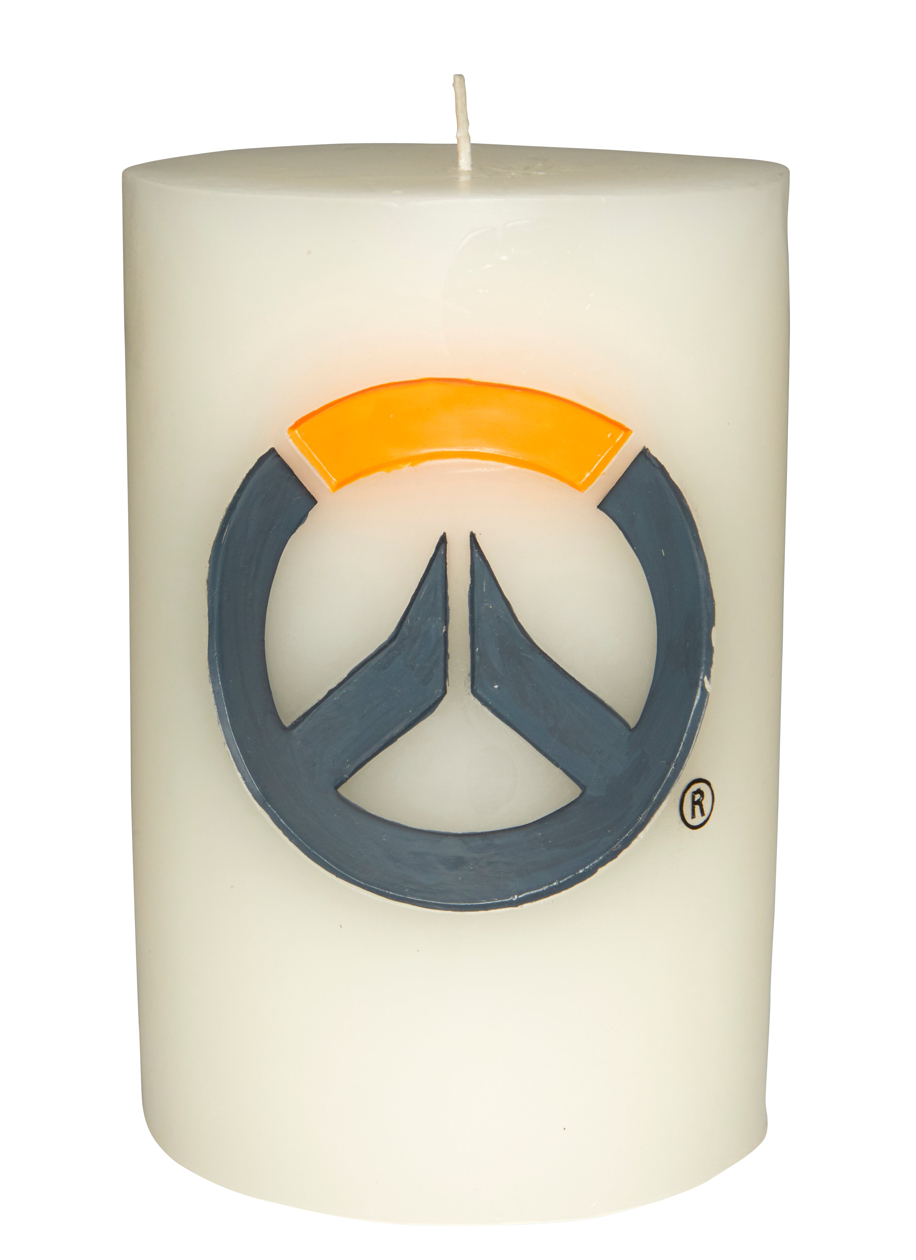 Overwatch Themed Sculpted Insignia Scented Candle - Perfect for Gaming Room Decor, Gift for Gamers & Collectors