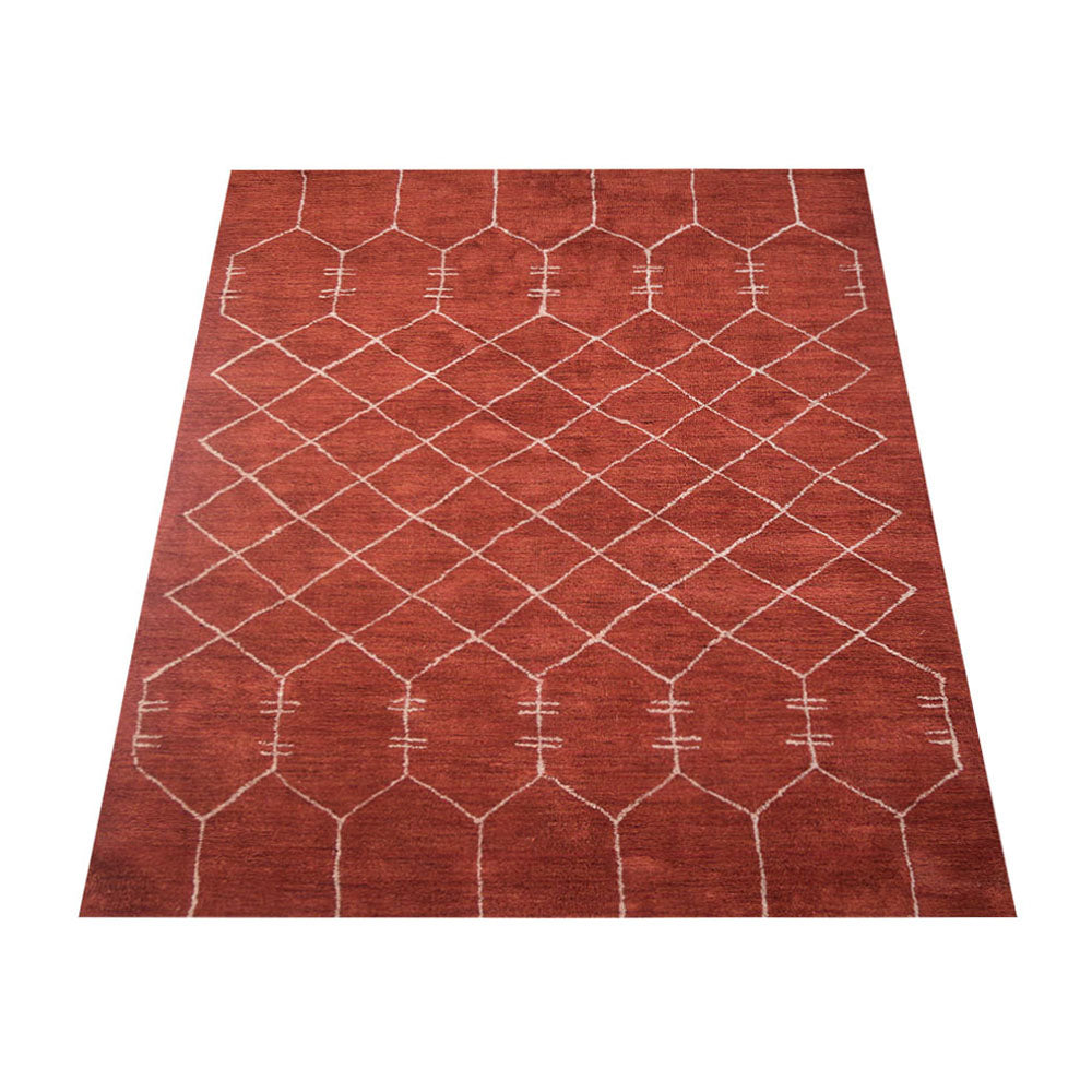 Hand-Knotted Hemp Rug - Eco-Friendly & Durable Natural Fiber Floor Covering for Living Room, Bedroom, or Boho Home Decor