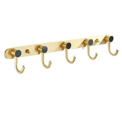 Rustic Wall Mounted Key Holder & Coat Rack with Hooks - Multi-Purpose Organizer for Keys, Coats, Robes, Towels in Kitchen, Entryway or Bathroom - Perfect for Home, Office & Dorm Decor (Color: F)
