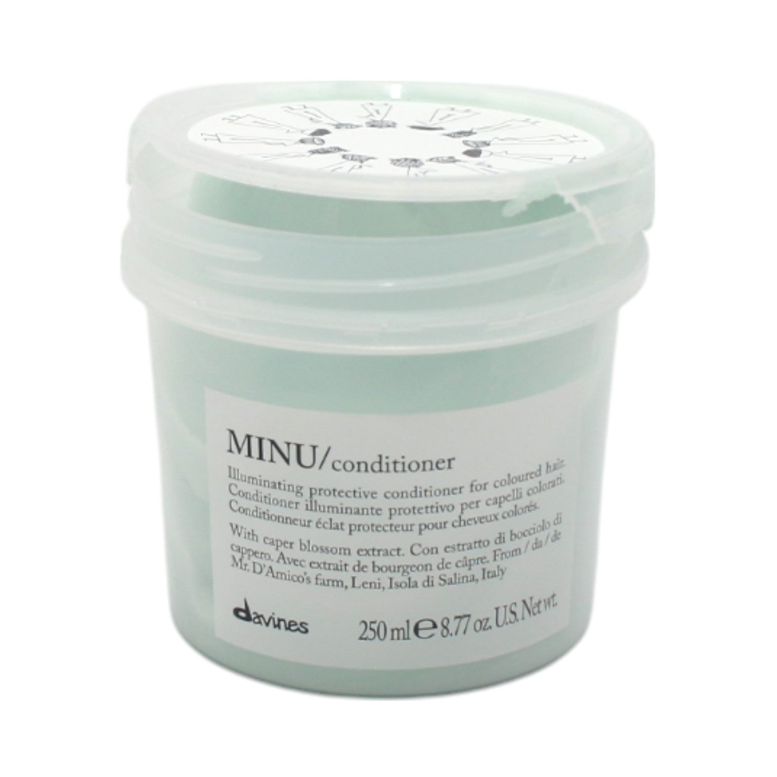 Davines Minu Illuminating Protective Conditioner 8.77 oz - Sulfate-Free Hair Treatment for Color-Treated & Damaged Hair - Adds Shine & Softness for Salon-Quality Results at Home