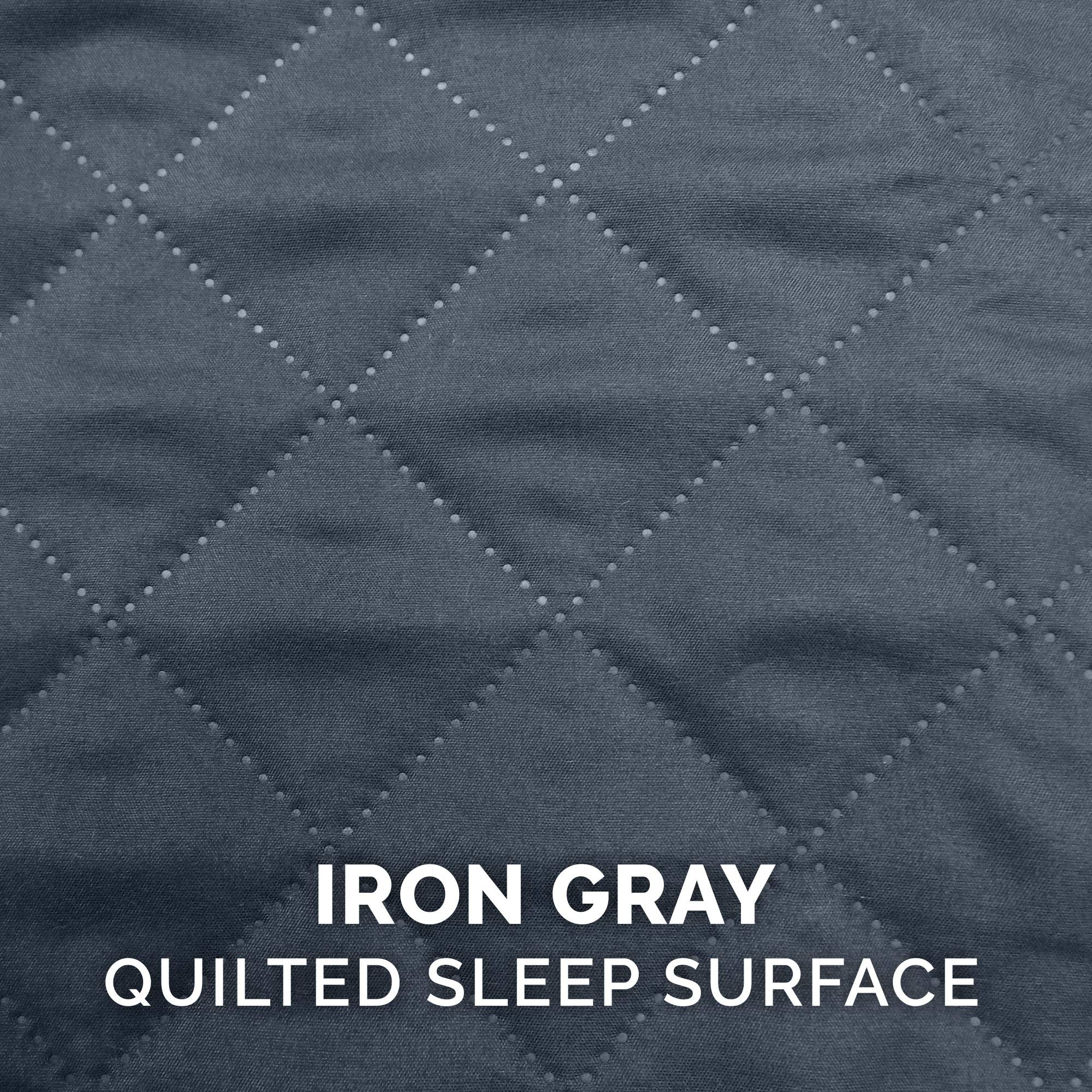 Furhaven Cooling Gel Dog Bed for Large Dogs - Removable Bolsters & Washable Cover - Quilted Sofa Style - Supports Up to 125 lbs - Iron Gray - Jumbo Plus/XXL - Perfect for Hot Weather & Joint Relief in Living Room, Bedroom or Kennel