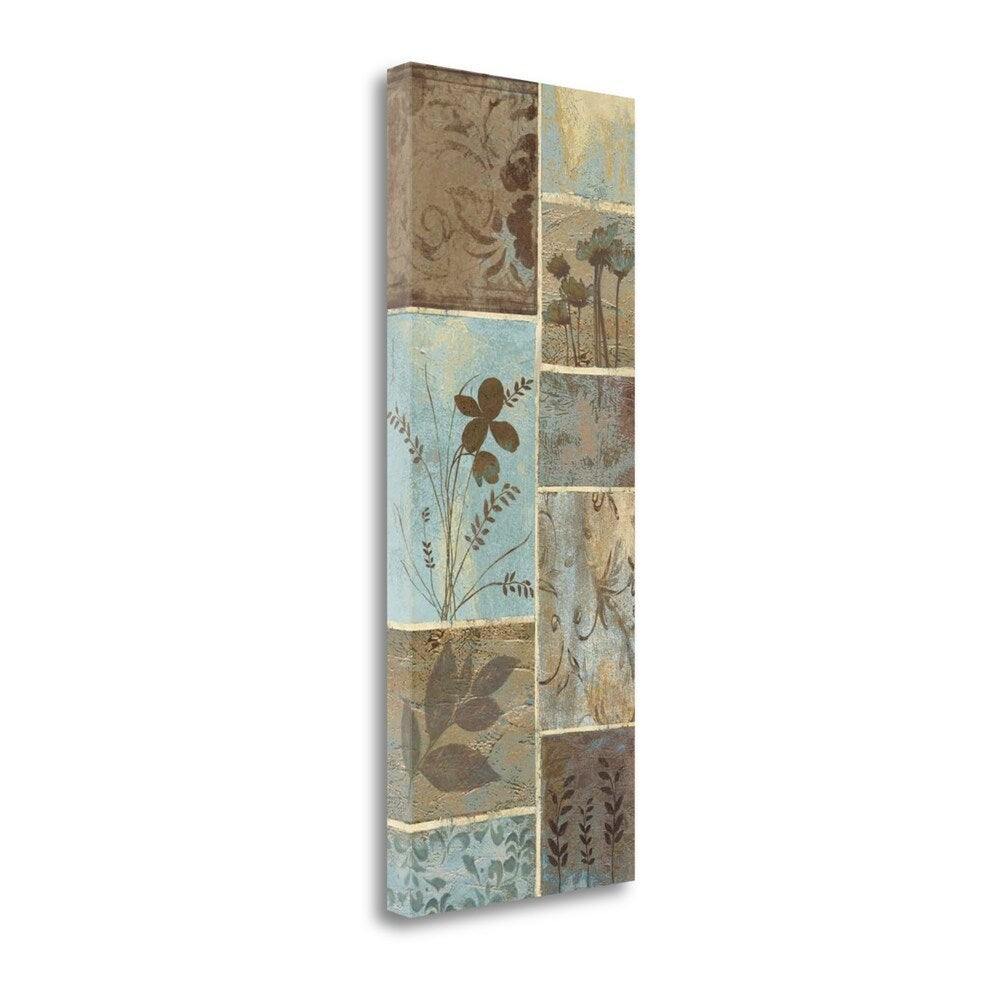 Blue Design I By Jo Moulton - Premium Fine Art Giclee Print on Gallery Wrapped Canvas - Ready to Hang Wall Art for Living Room, Bedroom & Office Decor