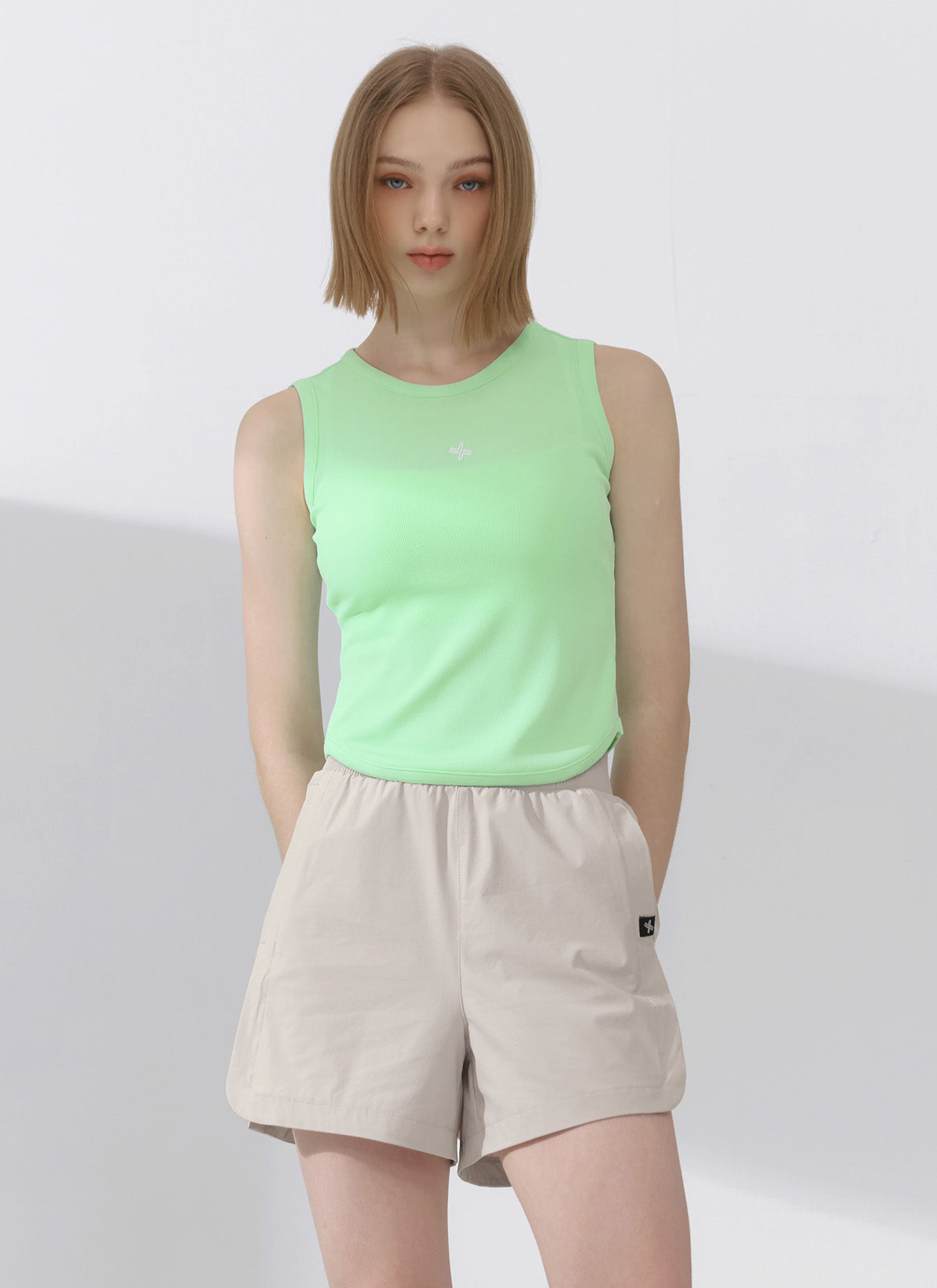 Ribbed Tension Sleeveless Top for Women - Stretchy Slim Fit Workout Shirt - Perfect for Yoga, Gym & Casual Wear