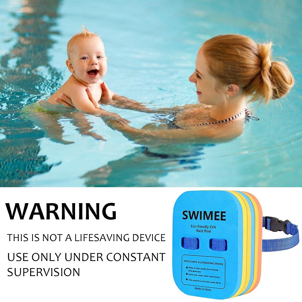 Adjustable 3-Layer Back Float Swim Bubble with Secure Clip Buckle - Waterproof Floatation Device for Swimming Beginners & Kids - Perfect for Pool Safety, Swim Lessons & Water Confidence Training