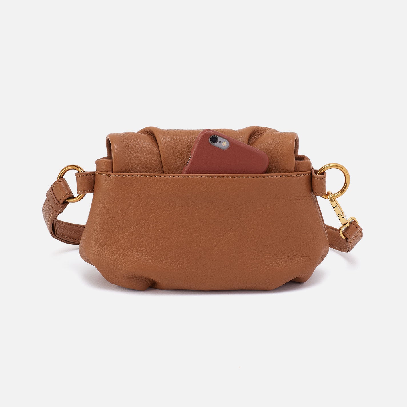Harley Crossbody Sling Bag in Pebbled Leather - Warm Honey Brown | Stylish & Durable Leather Purse for Women | Perfect for Travel, Shopping & Everyday Use