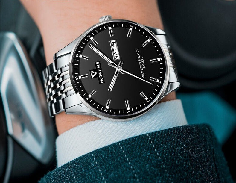 Mark Fairwhale Elegant Business Watch for Men - Stylish & Professional Timepiece for Office, Meetings & Formal Events