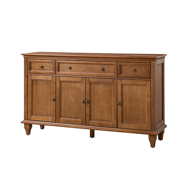 Raphael 58-Inch Wide 3-Drawer Sideboard Buffet Cabinet - Perfect for Dining Room Storage & Living Room Organization