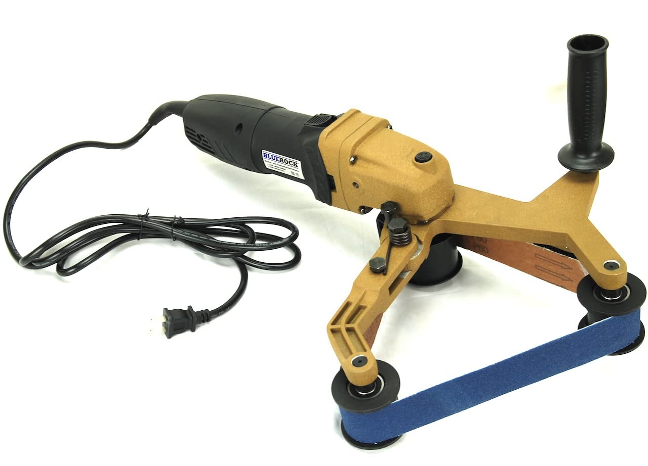 BLUEROCK Tools 40A & 100 Belts Pipe Polisher Grinder Sander - Compatible with Metabo - Perfect for Metal Polishing, Wood Sanding, and DIY Home Improvement Projects