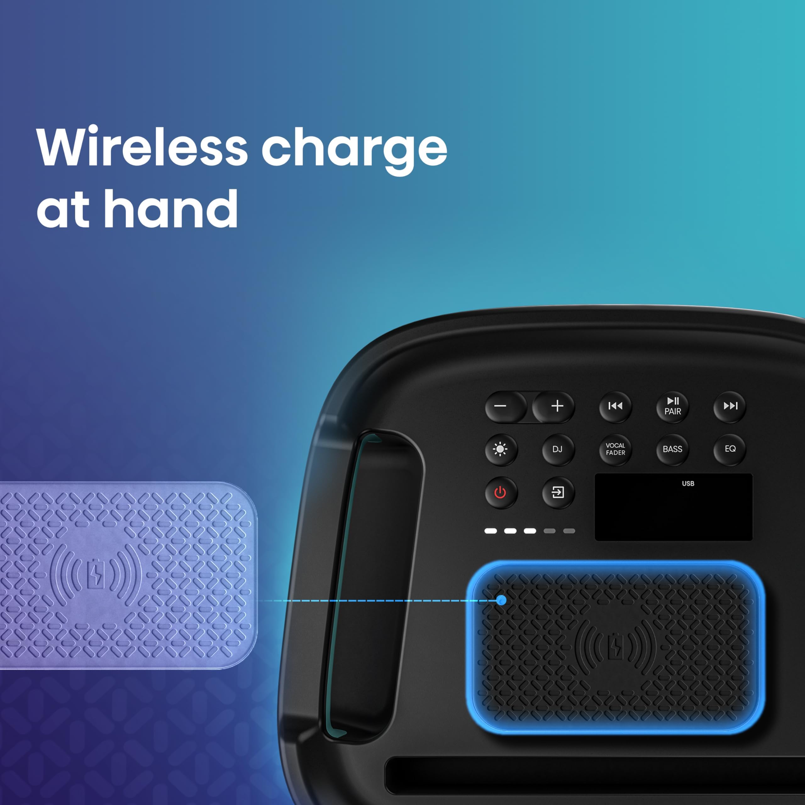 Hisense HP100 Wireless Party Speaker with Subwoofer - 300W 2.0CH Bluetooth 5.0, IPX4 Waterproof, 15-Hour Battery for Outdoor/Indoor DJ, Karaoke & Events - Perfect for Backyard BBQs, Pool Parties & Home Entertainment