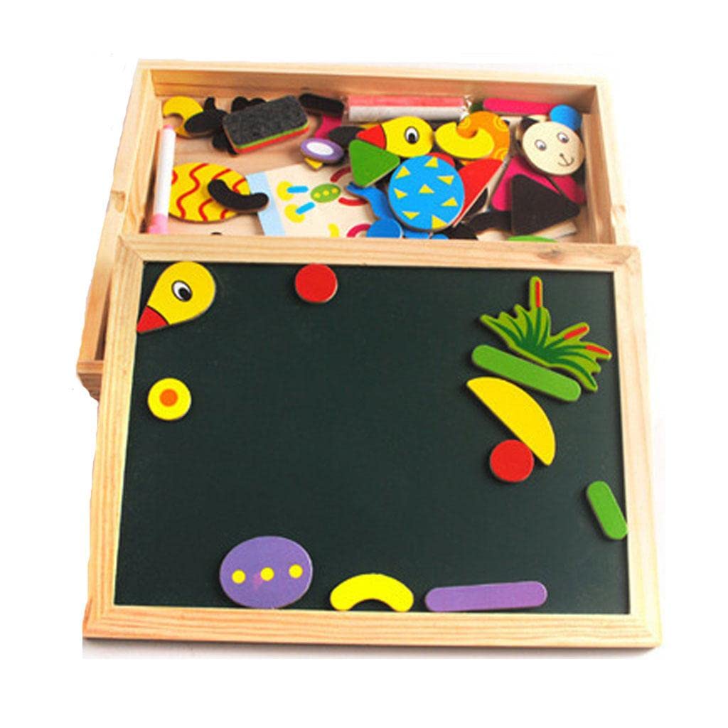 Enakshi Magnetic Drawing Board for Kids - Wooden Educational Puzzle Toy for Toddlers & Babies | STEM Learning, Fine Motor Skills Development | Perfect for Travel, Home Play & Preschool Activities