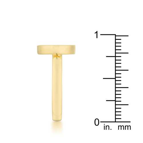 0.2ct Cubic Zirconia 14K Gold Pave Circle Ring for Women - Elegant Stackable Band for Engagement, Anniversary & Everyday Wear