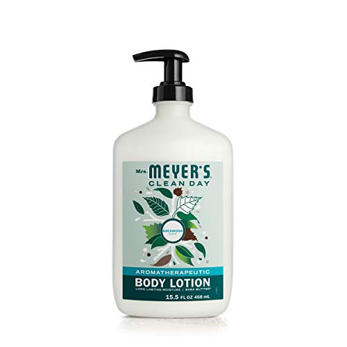 Mrs. Meyer's Clean Day Body Lotion for Dry Skin - Non-Greasy Moisturizer with Essential Oils, Birch Wood Scent, 15.5 oz - Hydrating & Nourishing for Daily Skincare Routine