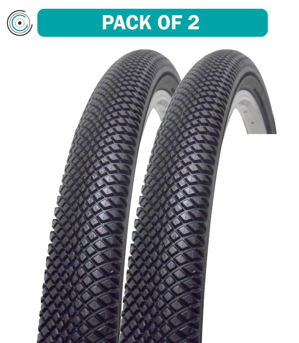 2 Pack Vee Tire Co. Speedster BMX Tire 18 x 1 Clincher Folding Black 90tpi B31620 - High Performance Bike Tires for BMX Racing, Street Riding & Urban Commuting