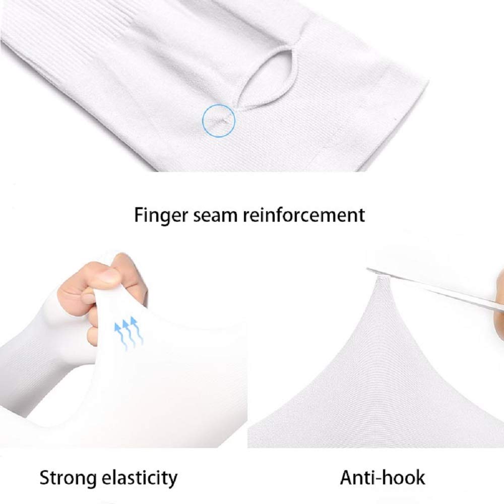 UV Protection Arm Sleeves for Men & Women - Breathable Sunscreen Sunshade Cuffs for Outdoor Sports, Running, Golf, Cycling, Basketball, Fishing & Driving - Ideal for Travel, Hiking & Summer Activities