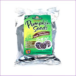 Organic Dark Chocolate Covered Pumpkin Seeds - Healthy Snack, Vegan, Gluten-Free - Perfect for Trail Mix, Baking & Desserts