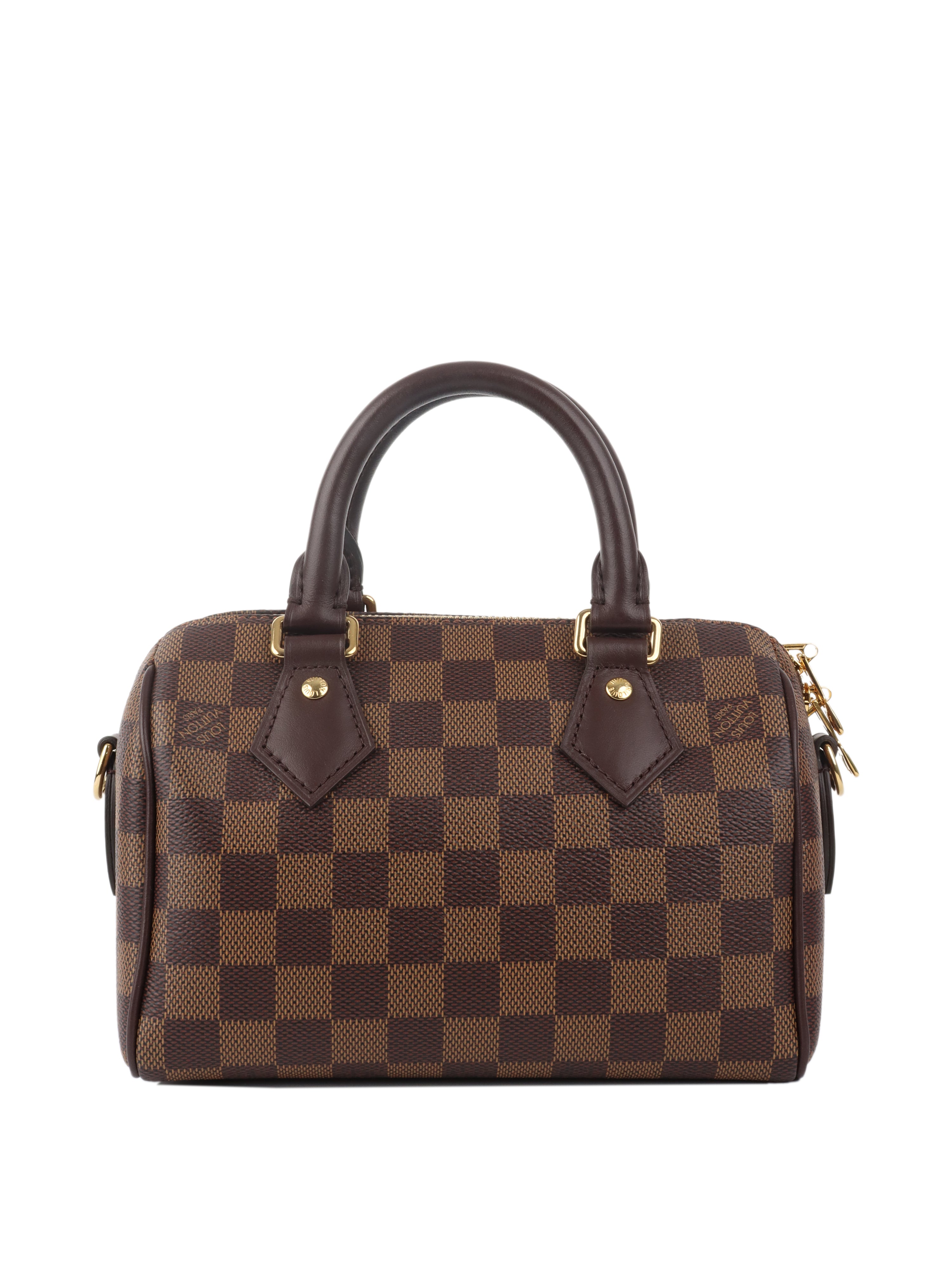 Louis Vuitton Damier Ebene Speedy 20 Bandouliere Crossbody Bag - Luxury Designer Handbag for Women, Perfect for Work, Travel & Everyday Use