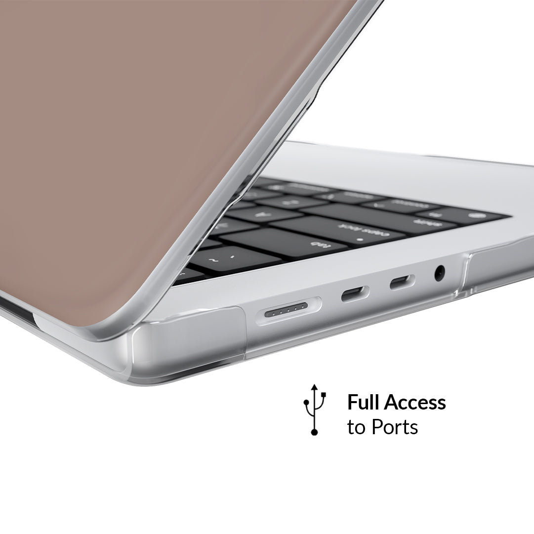 Premium Cashmere Taupe MacBook Case - Soft & Durable Laptop Sleeve for MacBook Air/Pro 13 14 16 inch - Perfect for Work, Travel & Everyday Protection