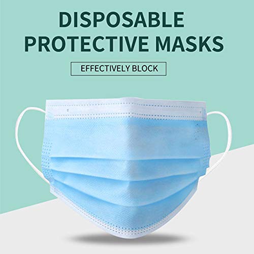 DR.MOXA 5000 Pack Disposable 3-Ply Face Masks - 50 Boxes (100pcs/Box) | Medical Grade Protection for Daily Use, Work & Travel | Bulk Wholesale Masks for Adults & Kids