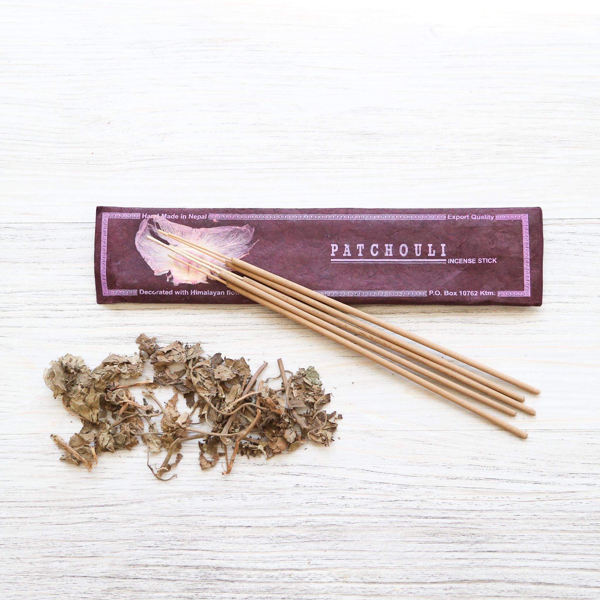 Organic Patchouli Incense Sticks for Aromatherapy, Meditation & Relaxation – Natural Grounding Scent for Yoga, Home & Spiritual Practices