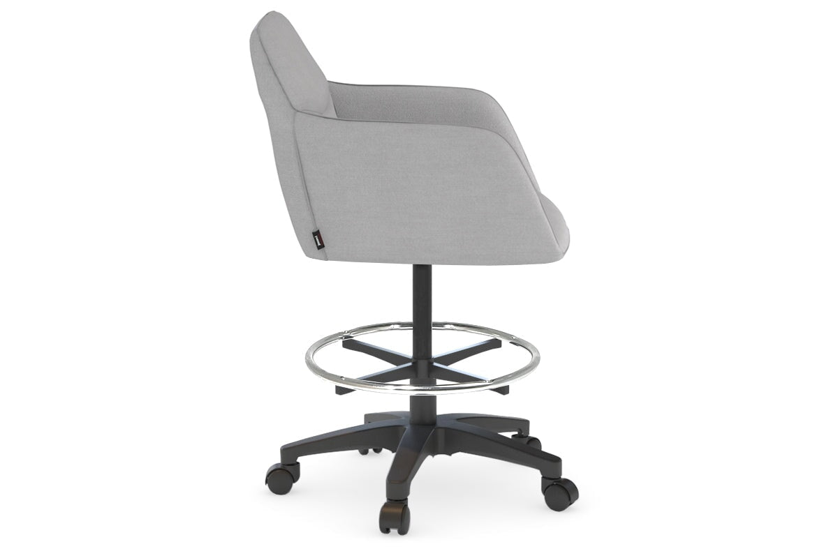 Mcduck Ergonomic Drafting Office Chair with Swivel and Tilt Function - Adjustable Stool for Architects, Artists & Home Office Workspaces