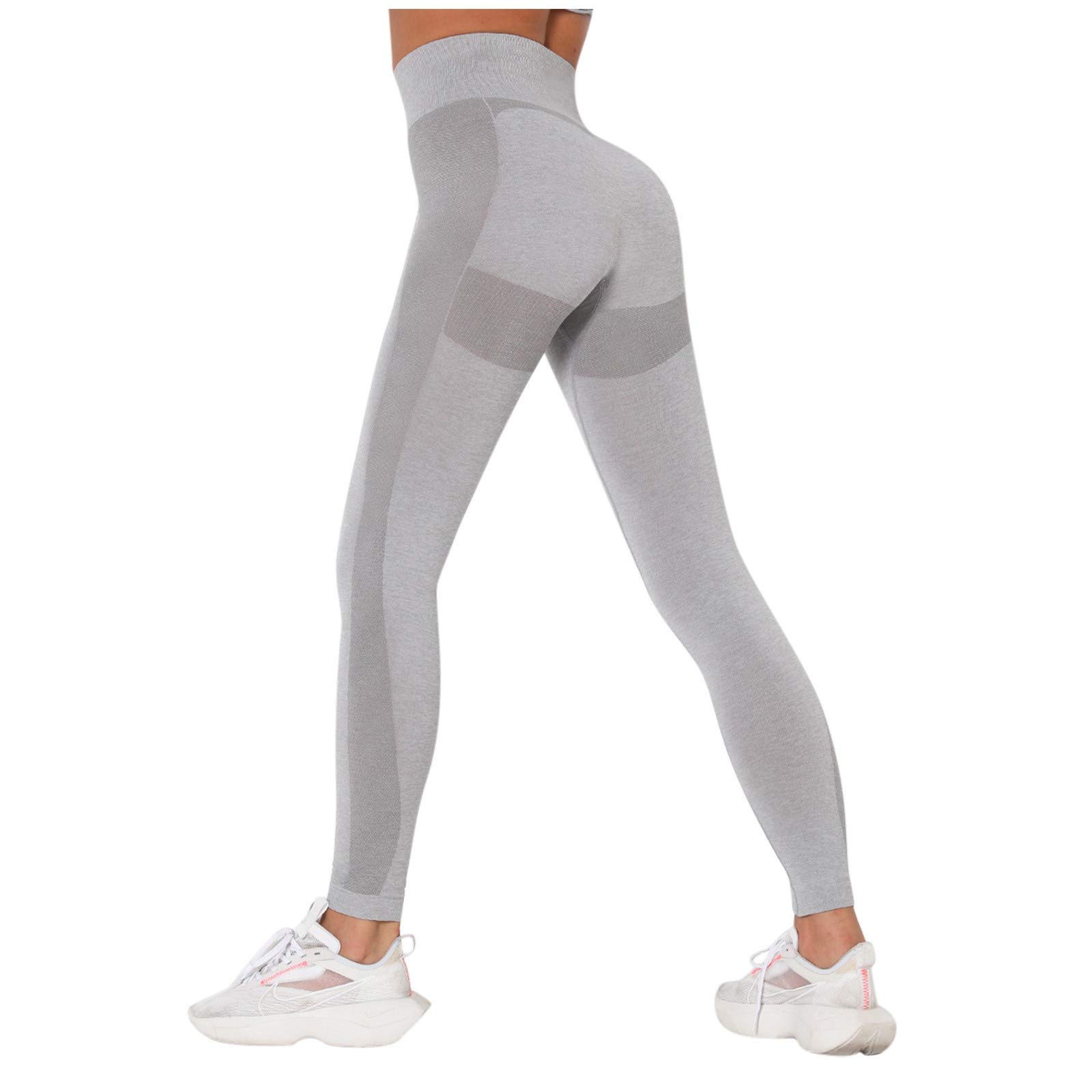 Ikevan Women's High Waisted Yoga Pants - Tummy Control Leggings, Stretchy Quick-Dry Workout Pants for Running, Gym & Lounge Wear