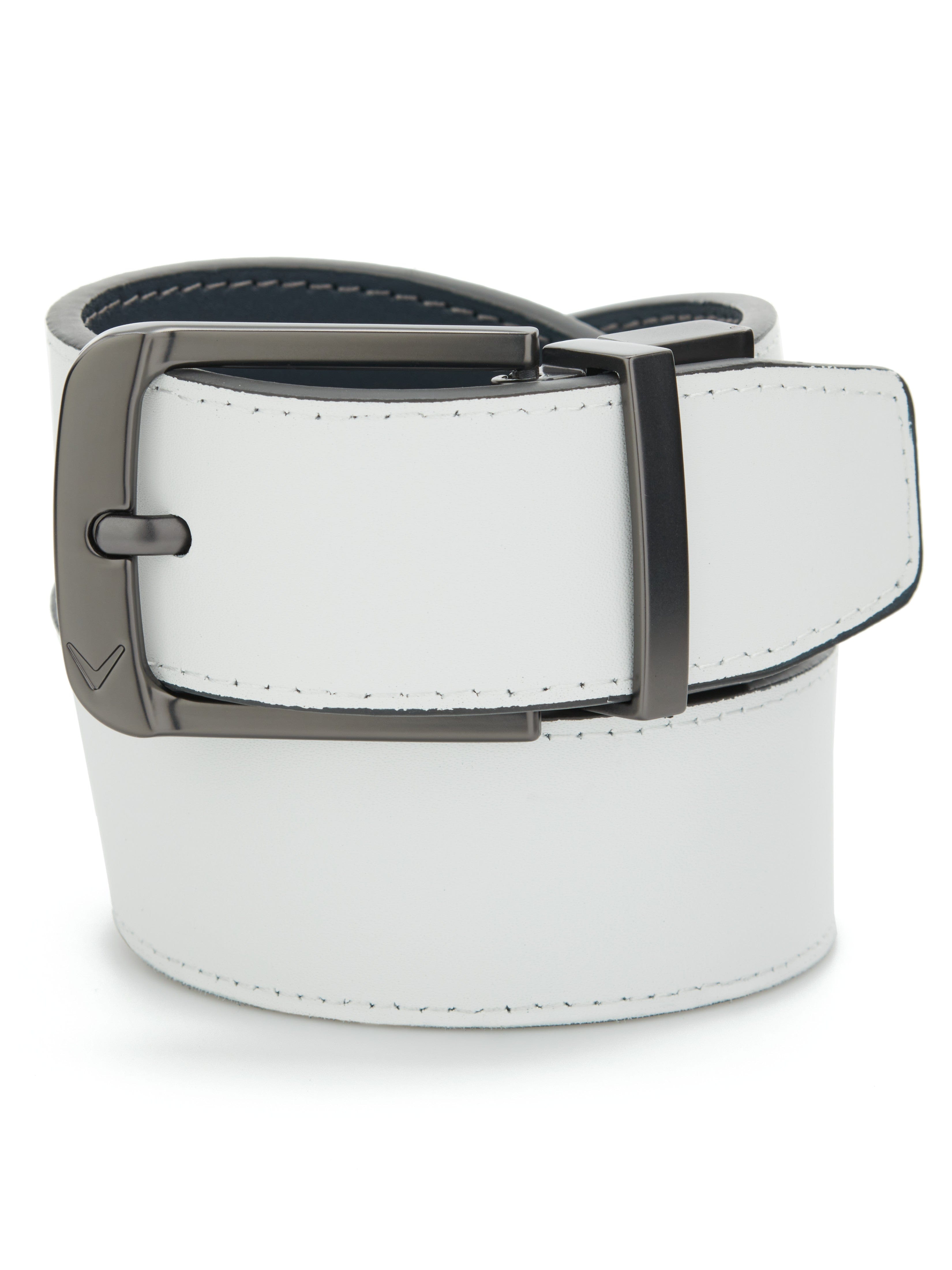 Men's Reversible Leather Golf Belt - Adjustable Stretch Waistband for Golfers | Comfortable & Stylish for Casual Wear & Office Use
