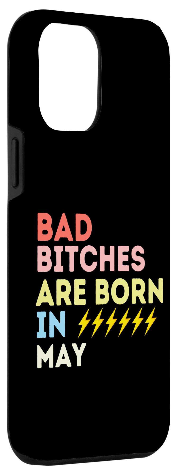 iPhone 12 Pro Max Case - May Birthday Gift for Women, Bad Bitch Design, Slim Protective Phone Cover | Perfect for Birthday Presents, Mother's Day Gifts & Everyday Use