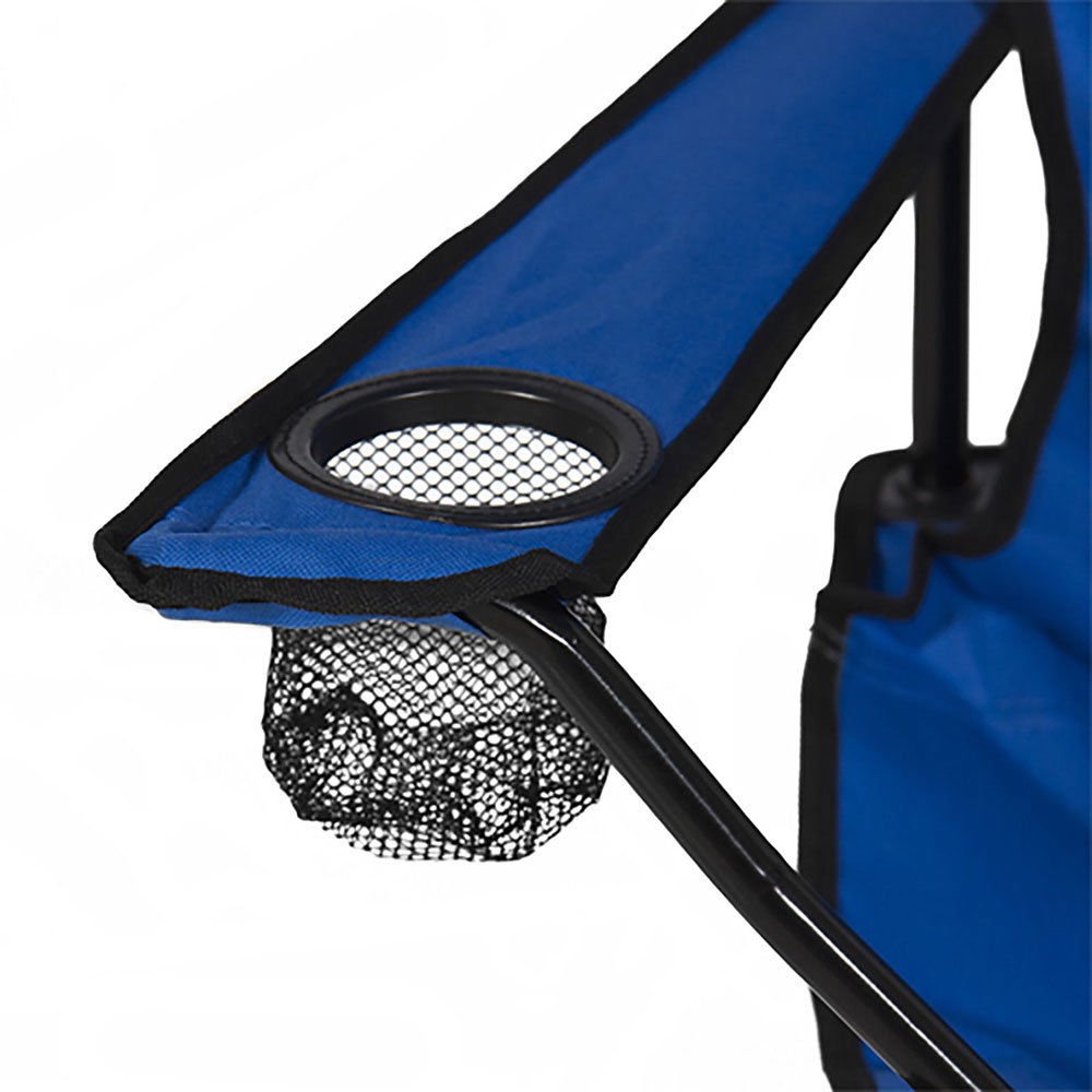 Premium Blue Double Beach Chair with Adjustable Umbrella - Foldable, Portable for Picnic, Camping, Fishing & Outdoor Relaxation | Includes Built-in Cooler & Side Table