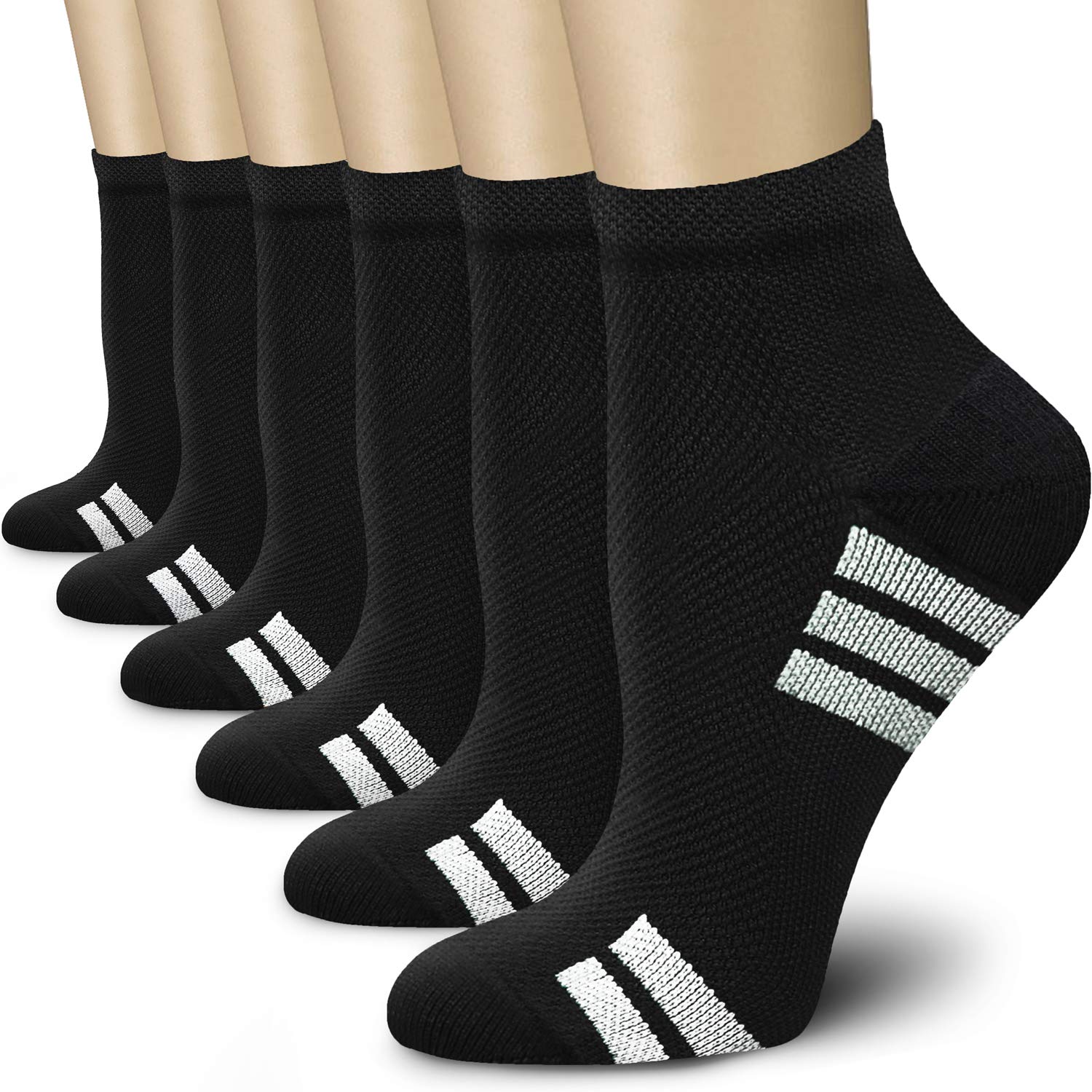 CHARMKING 15-20 mmHg Compression Socks for Women & Men - Best for Running, Cycling, Nursing & Daily Wear - Improve Blood Circulation & Reduce Leg Fatigue (Perfect for Travel, Workouts & Long Shifts)